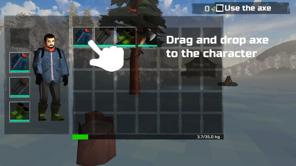 冬季森林生存森林